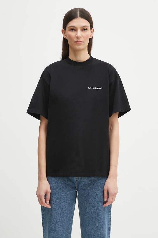 No Problemo t-shirt bawełniany Mini Problemo SS Tee NP6000903 czarny SS25