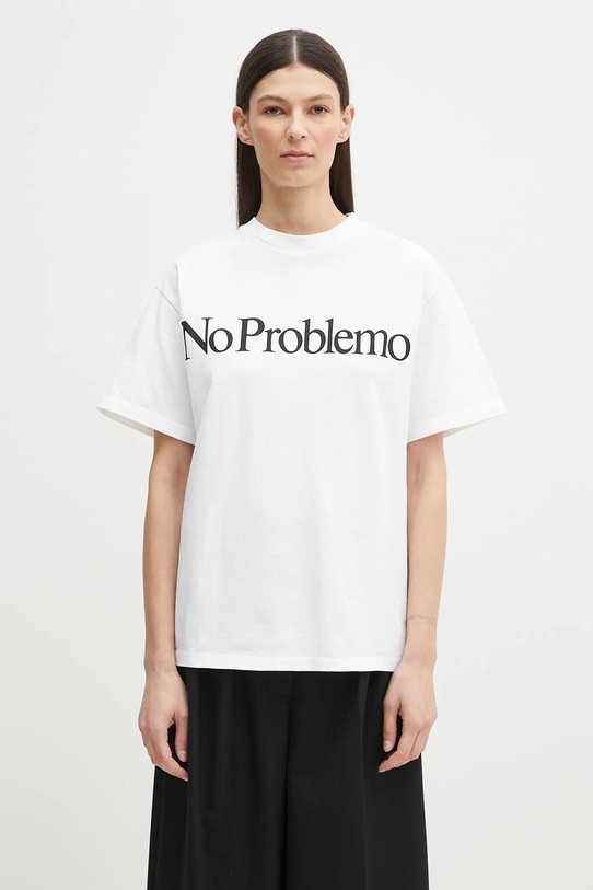 No Problemo t-shirt bawełniany No Problemo SS Tee NP6000203 biały SS25