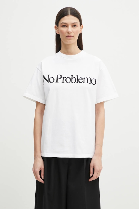 No Problemo t-shirt bawełniany No Problemo SS Tee NP6000203 biały SS25