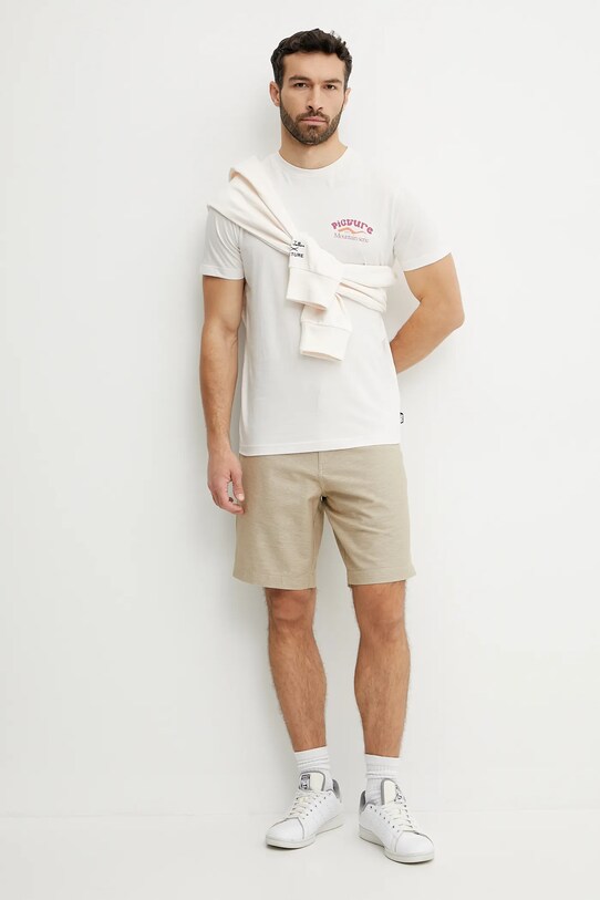 Picture t-shirt in cotone D&S Dolomiti MTS1245 beige SS25