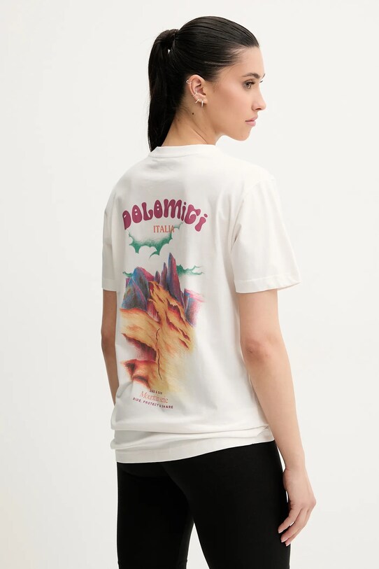 Picture t-shirt in cotone D&S Dolomiti MTS1245 beige