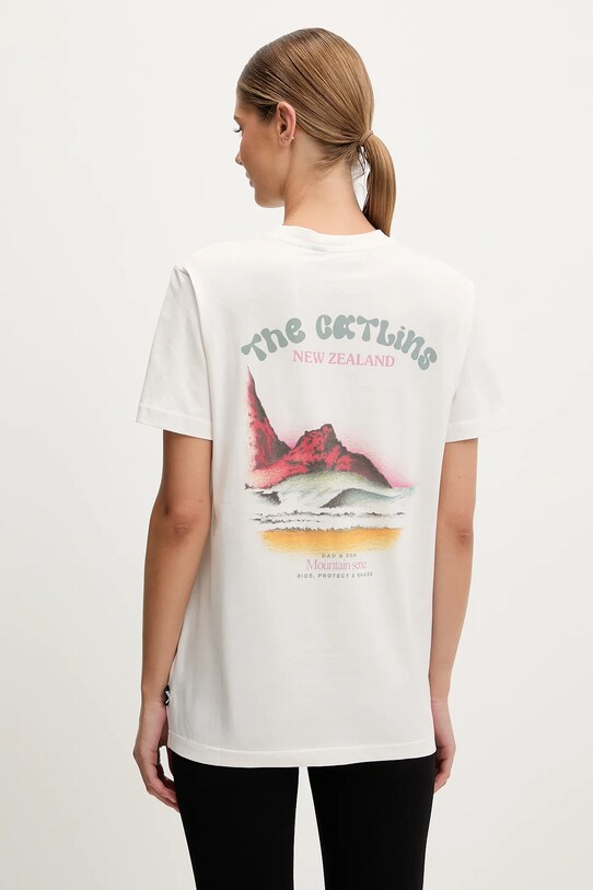 Picture t-shirt bawełniany D&S Catlins MTS1263 beżowy