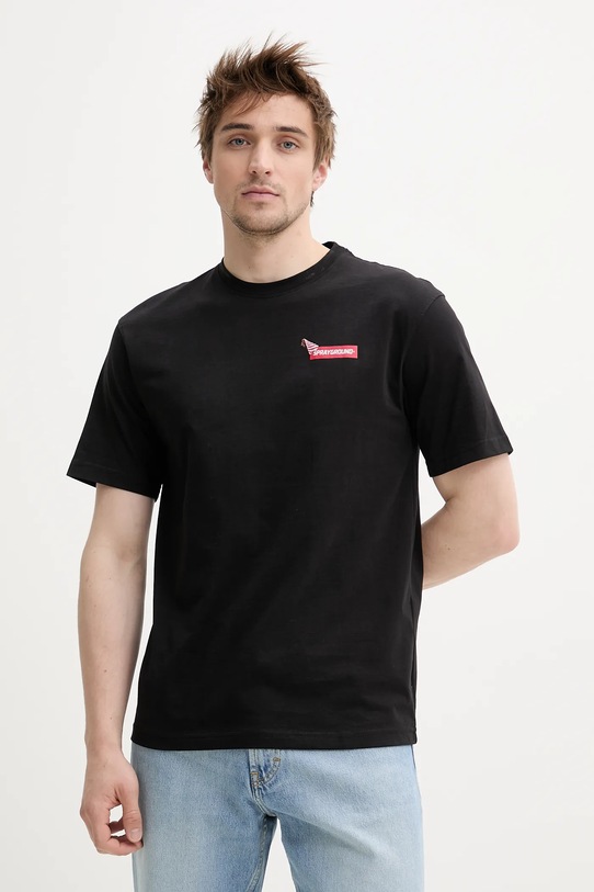 Oblečení Bavlněné tričko Sprayground SP15012BLK černá
