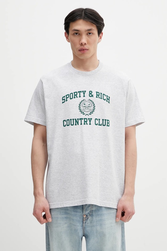 Tričko Sporty & Rich Varsity Crest ostatné sivá TO043606218GY03
