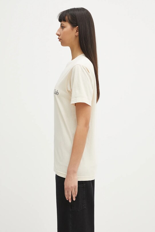 Sporty & Rich t-shirt bawełniany H&W Crest beżowy TO043606241CR01