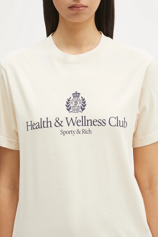 Sporty & Rich t-shirt bawełniany H&W Crest TO043606241CR01