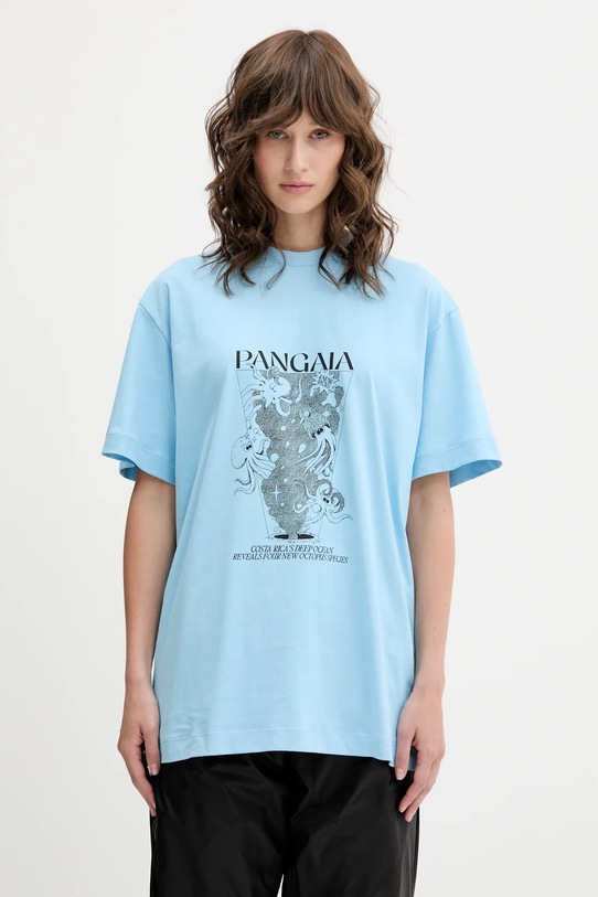 Oblečení Bavlněné tričko Pangaia 10002436 modrá