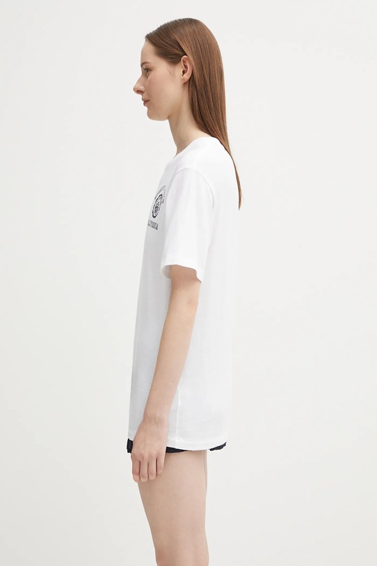 Sporty & Rich t-shirt bawełniany California Emblem Soft biały TO089625508WH01