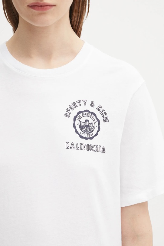 Sporty & Rich t-shirt bawełniany California Emblem Soft TO089625508WH01