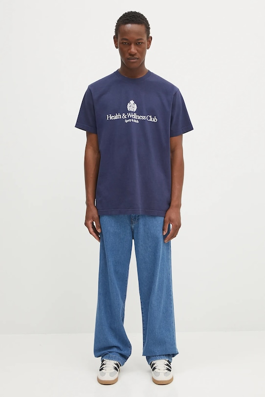 Sporty & Rich cotton t-shirt H&W Crest TO043612241BL106