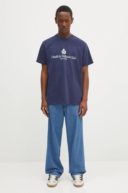 Sporty & Rich t-shirt bawełniany H&W Crest TO043612241BL106