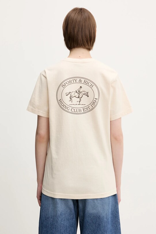 Sporty & Rich t-shirt bawełniany Riding Club TO043612244CR01