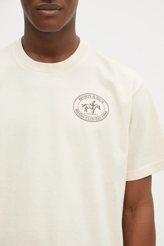Памучна тениска Sporty & Rich Riding Club TO043612244CR01