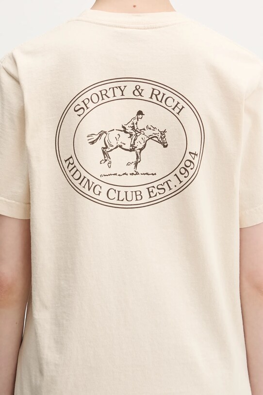 Sporty & Rich t-shirt bawełniany Riding Club TO043612244CR01