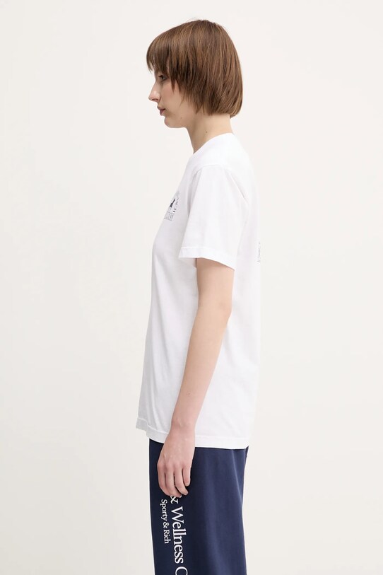 Pamučna majica Sporty & Rich Polo Club bijela TO043612252WH01