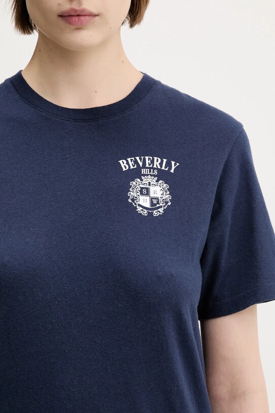 Sporty & Rich t-shirt bawełniany Bh Crest Soft TO089626256BL106