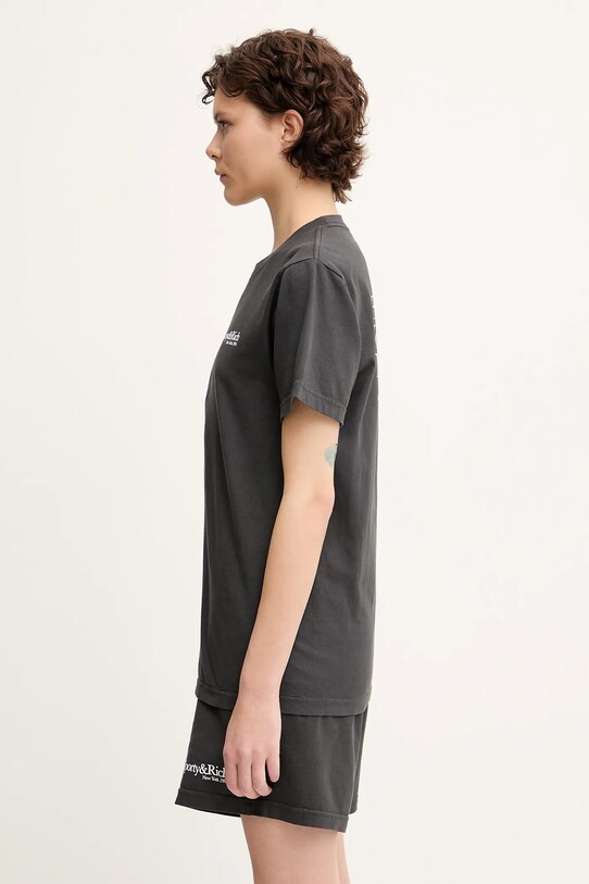 Sporty & Rich t-shirt bawełniany Hwcny szary TO043622016BA02