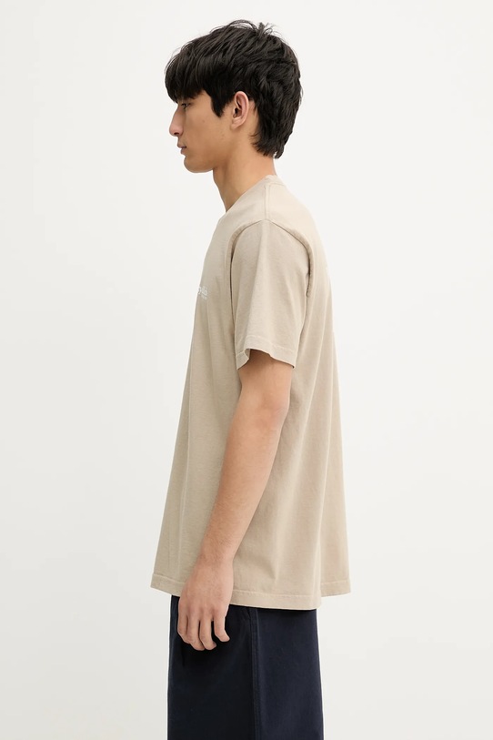 Odzież Sporty & Rich t-shirt bawełniany Hwcny TO043622016GY15 beżowy