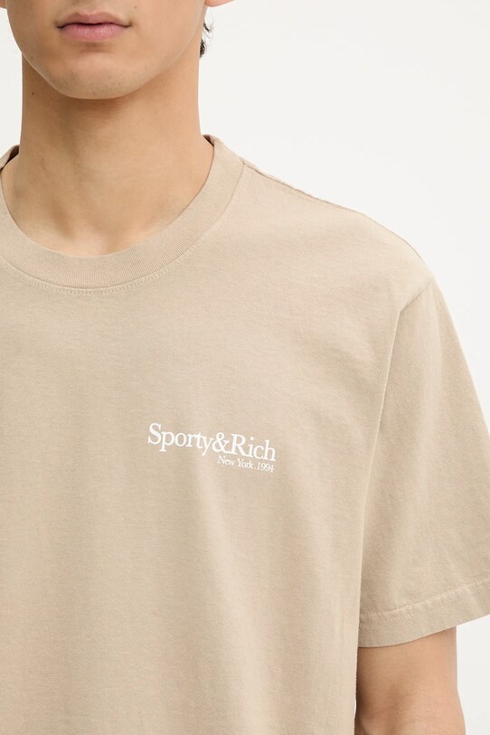 Sporty & Rich t-shirt bawełniany Hwcny TO043622016GY15