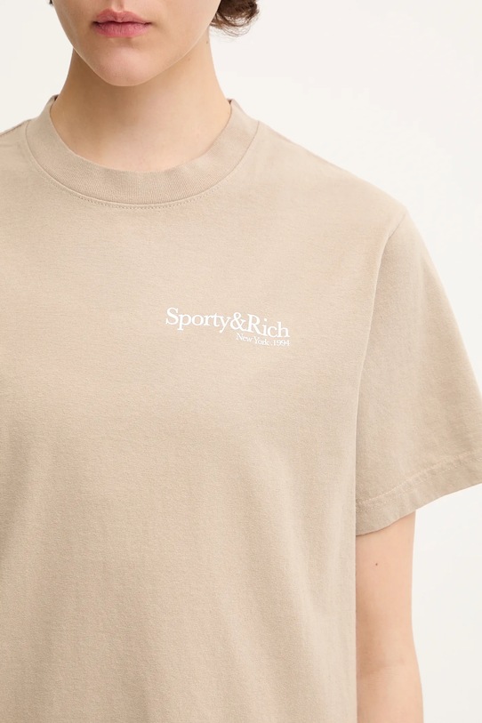 Sporty & Rich t-shirt bawełniany Hwcny TO043622016GY15