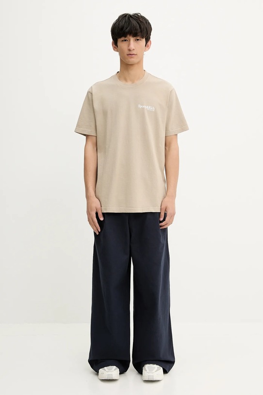 Sporty & Rich t-shirt bawełniany Hwcny TO043622016GY15