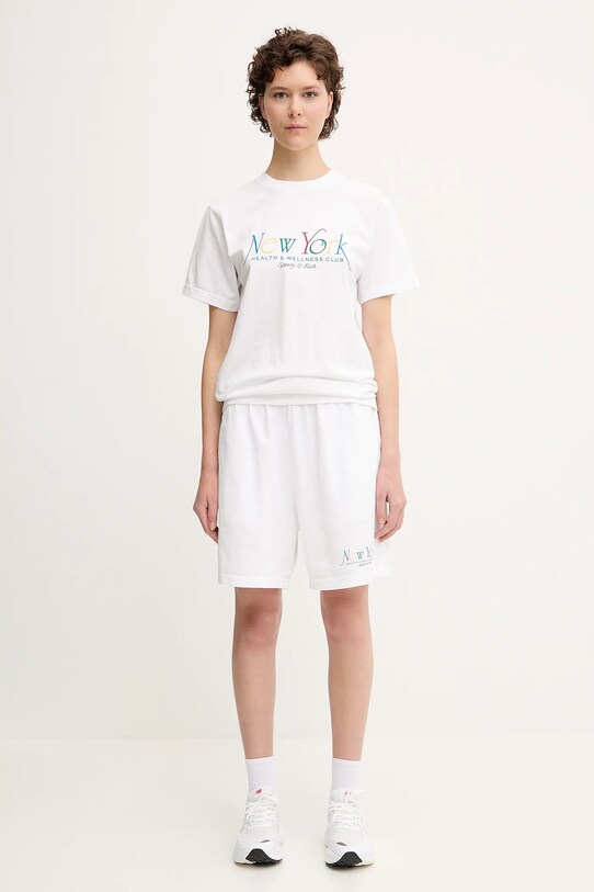 Хлопковая футболка Sporty & Rich Ny 94 TO043622034WH57
