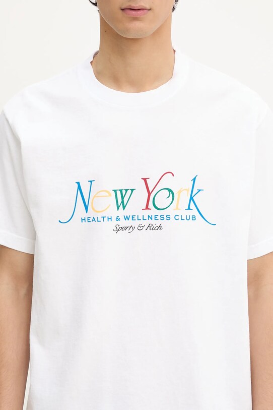 Бавовняна футболка Sporty & Rich Ny 94 TO043622034WH57