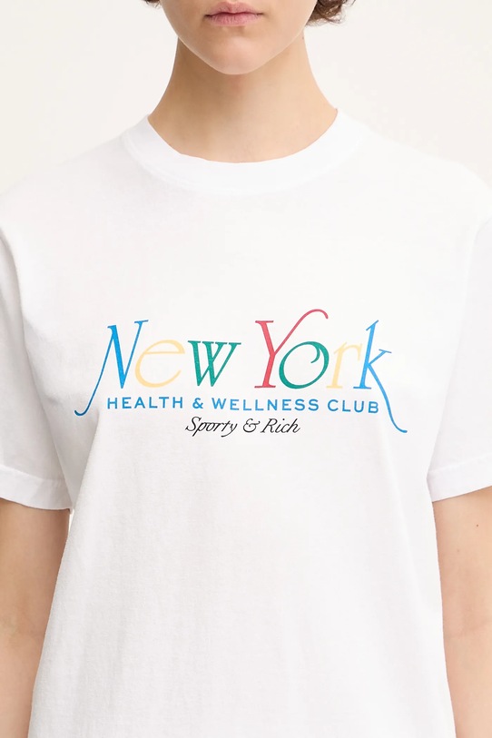 Sporty & Rich t-shirt bawełniany Ny 94 TO043622034WH57