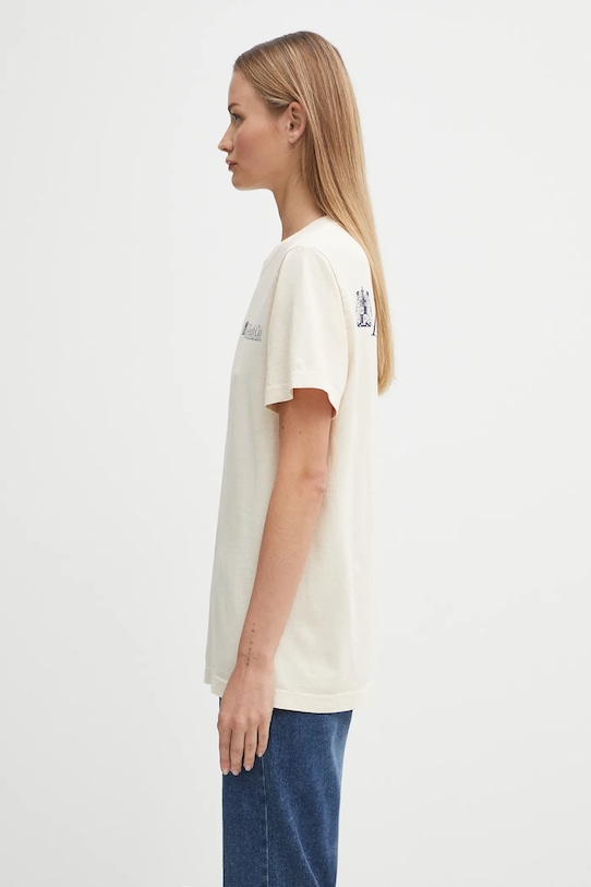 Sporty & Rich cotton t-shirt Lion Health beige TO043620080CR01