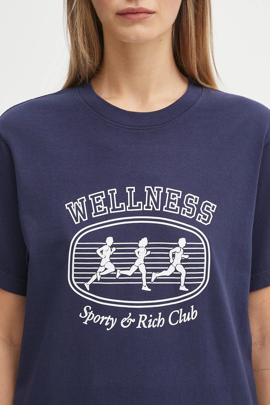 Sporty & Rich t-shirt bawełniany Paris Marathon TO043620126BL106