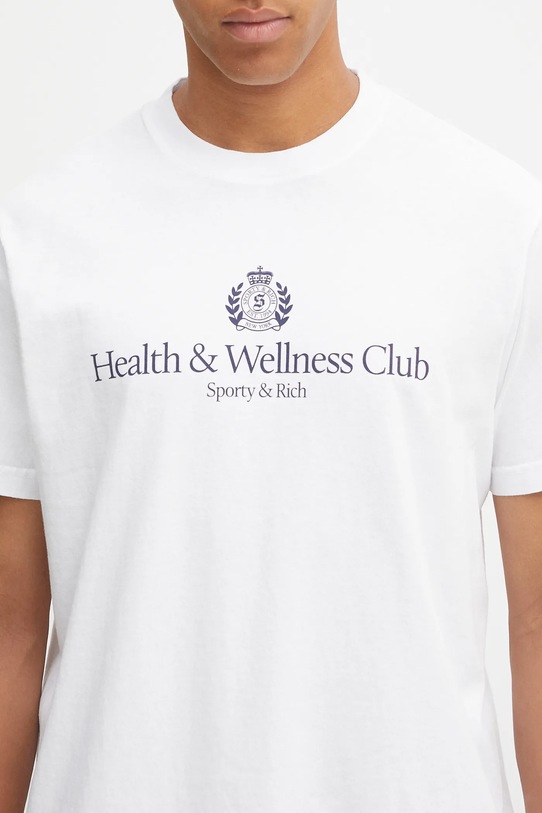 Sporty & Rich t-shirt bawełniany H&W Crest TO043620241WH01
