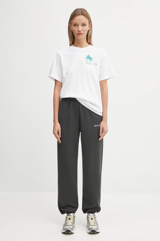 Sporty & Rich t-shirt bawełniany Palms TO043620253WH01