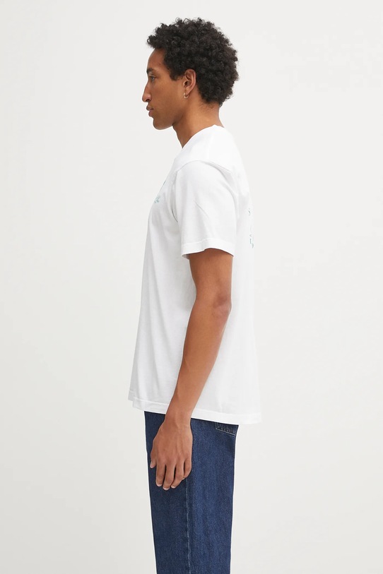 Odzież Sporty & Rich t-shirt bawełniany Palms TO043620253WH01 biały