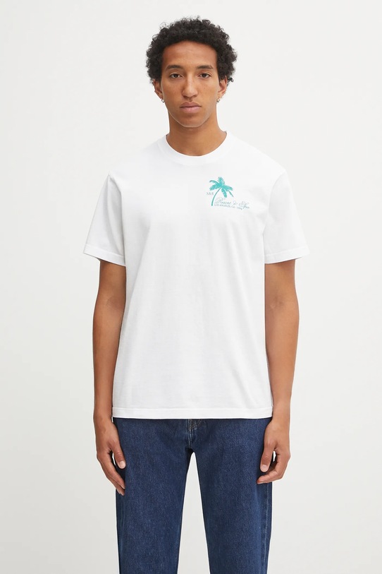 Sporty & Rich t-shirt bawełniany Palms TO043620253WH01 biały