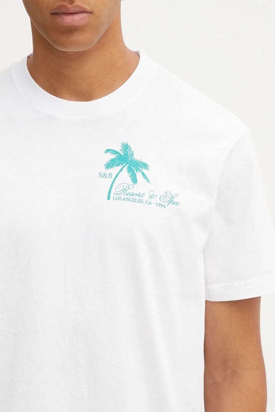 Sporty & Rich t-shirt bawełniany Palms TO043620253WH01
