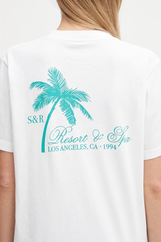 Sporty & Rich t-shirt bawełniany Palms TO043620253WH01