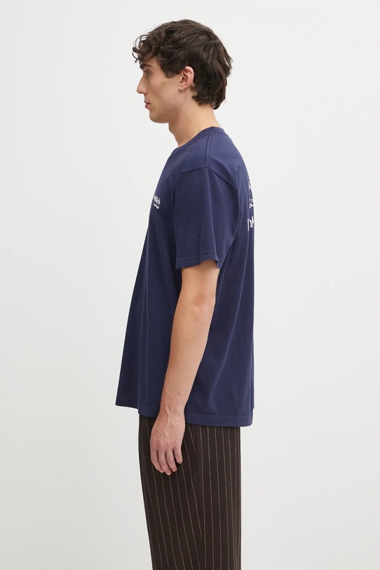 Odzież Sporty & Rich t-shirt bawełniany Play Tennis TO043621425BL106 granatowy