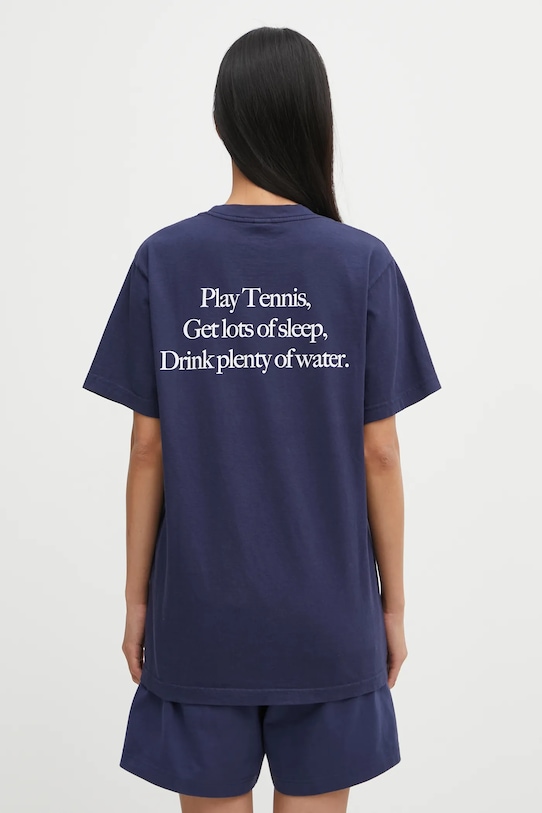 Sporty & Rich t-shirt bawełniany Play Tennis TO043621425BL106