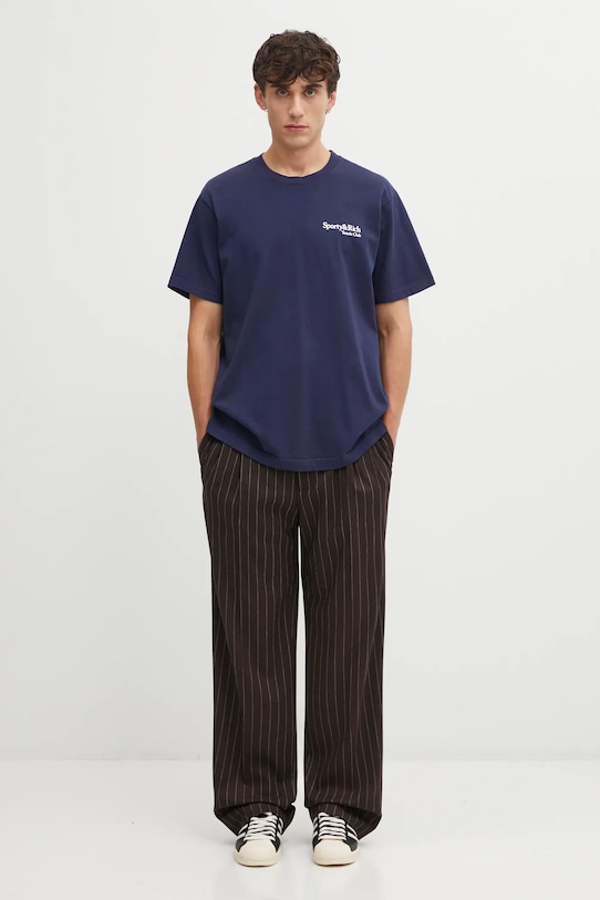 Sporty & Rich t-shirt bawełniany Play Tennis TO043621425BL106