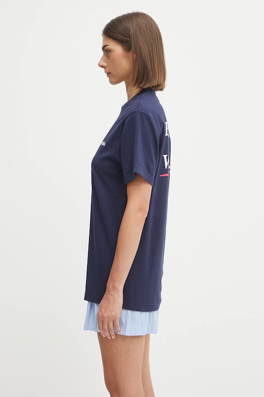 Sporty & Rich cotton t-shirt Health Is Wealth navy TO043602006BL106
