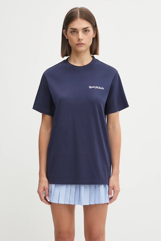 Sporty & Rich cotton t-shirt Health Is Wealth TO043602006BL106