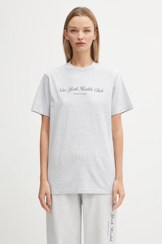 Sporty & Rich t-shirt Ny Health Club TO043602043GY03 gray SS25