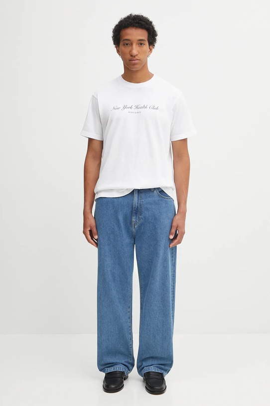 Sporty & Rich cotton t-shirt Ny Health Club TO043602043WH01