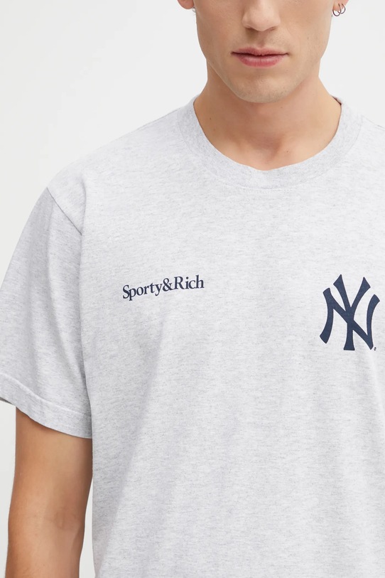 Sporty & Rich t-shirt bawełniany Champions szary TO043623633GY03