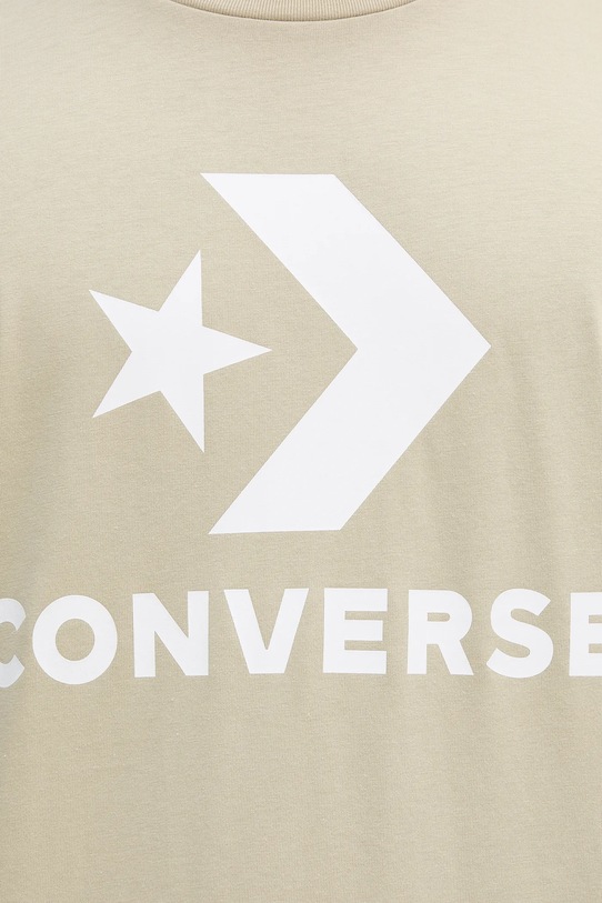 Converse t-shirt bawełniany 10025458.A45 beżowy