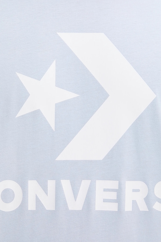Памучна тениска Converse син 10025458.A42