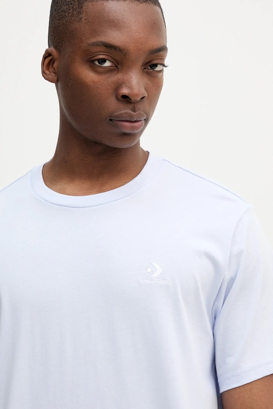 Βαμβακερό μπλουζάκι Converse 10023876.A48