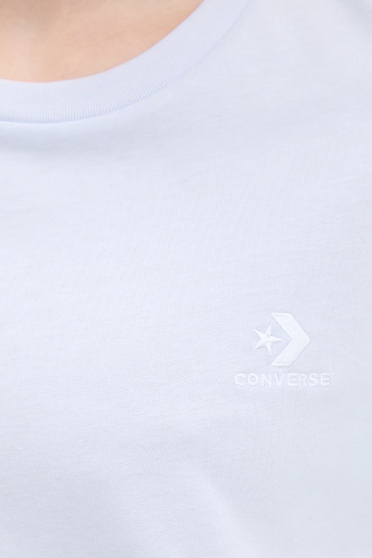 Βαμβακερό μπλουζάκι Converse 10023876.A48