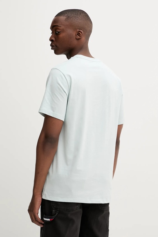 Odzież Converse t-shirt bawełniany 10023876.A50 turkusowy