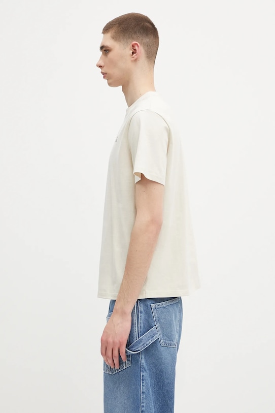 Oblečení Bavlněné tričko Fjallraven Heavy Classic T-shirt F87105 béžová